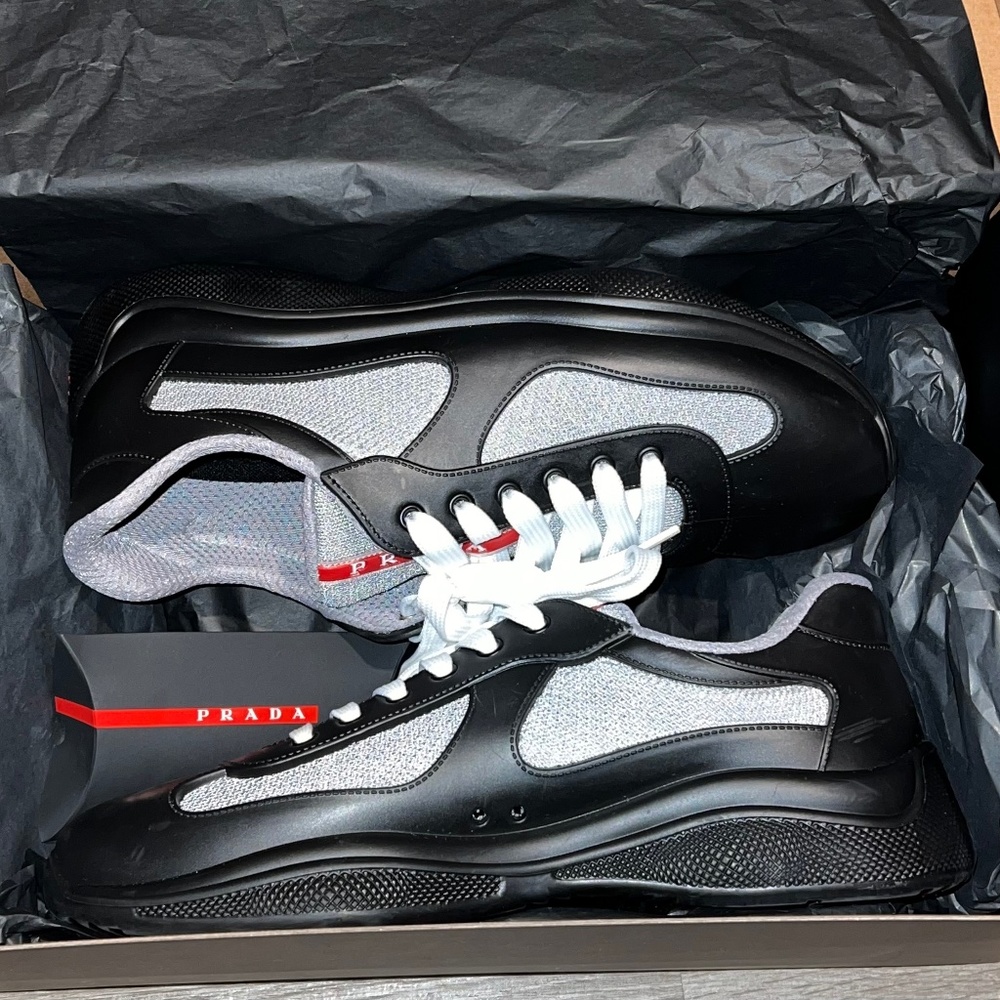 Prada America's Cup Soft rubber and bike fabric sneakers - Picture 1 of 3